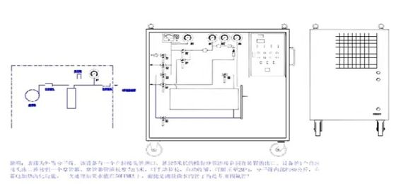 SF6 ระบบทําความสะอาดก๊าซ 4x เครื่องกรองโมเลกุลที่สามารถฟื้นฟูได้